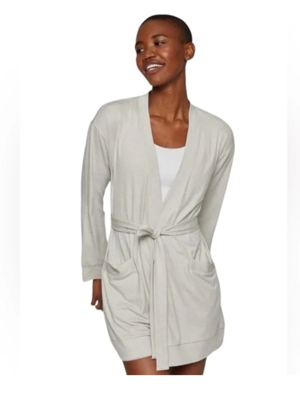 Fourlaps Stratus Wrap Gym Robe in Oatmeal Heather